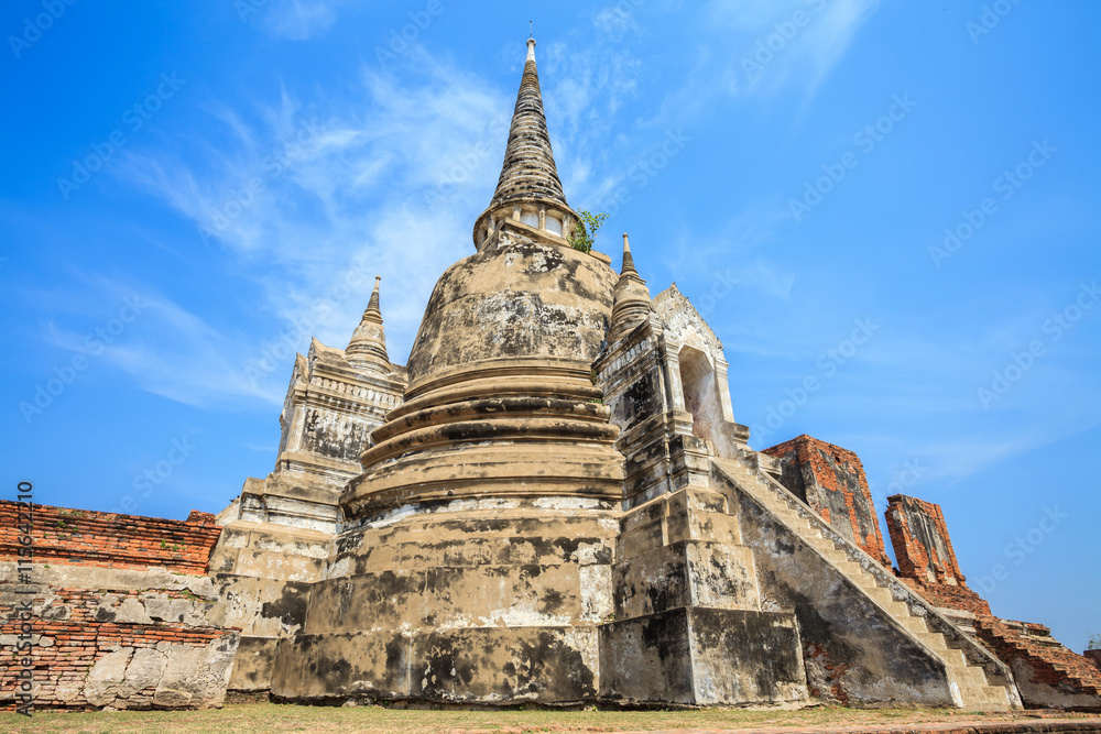 Pagoda and Stupa temple in ancient city