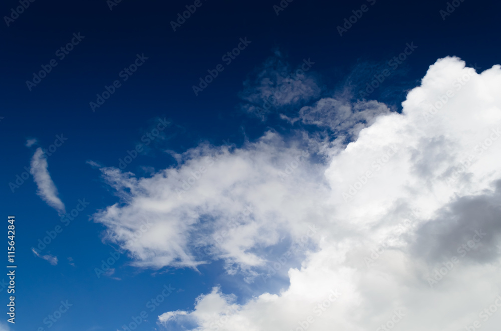 clouds in the blue sky clouds in the blue sky