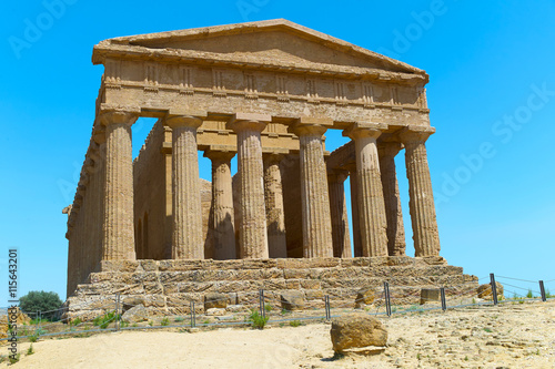 Ercole temple in the Valley of the Temples, Agrigento.