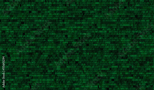 Obraz na płótnie binary code background
