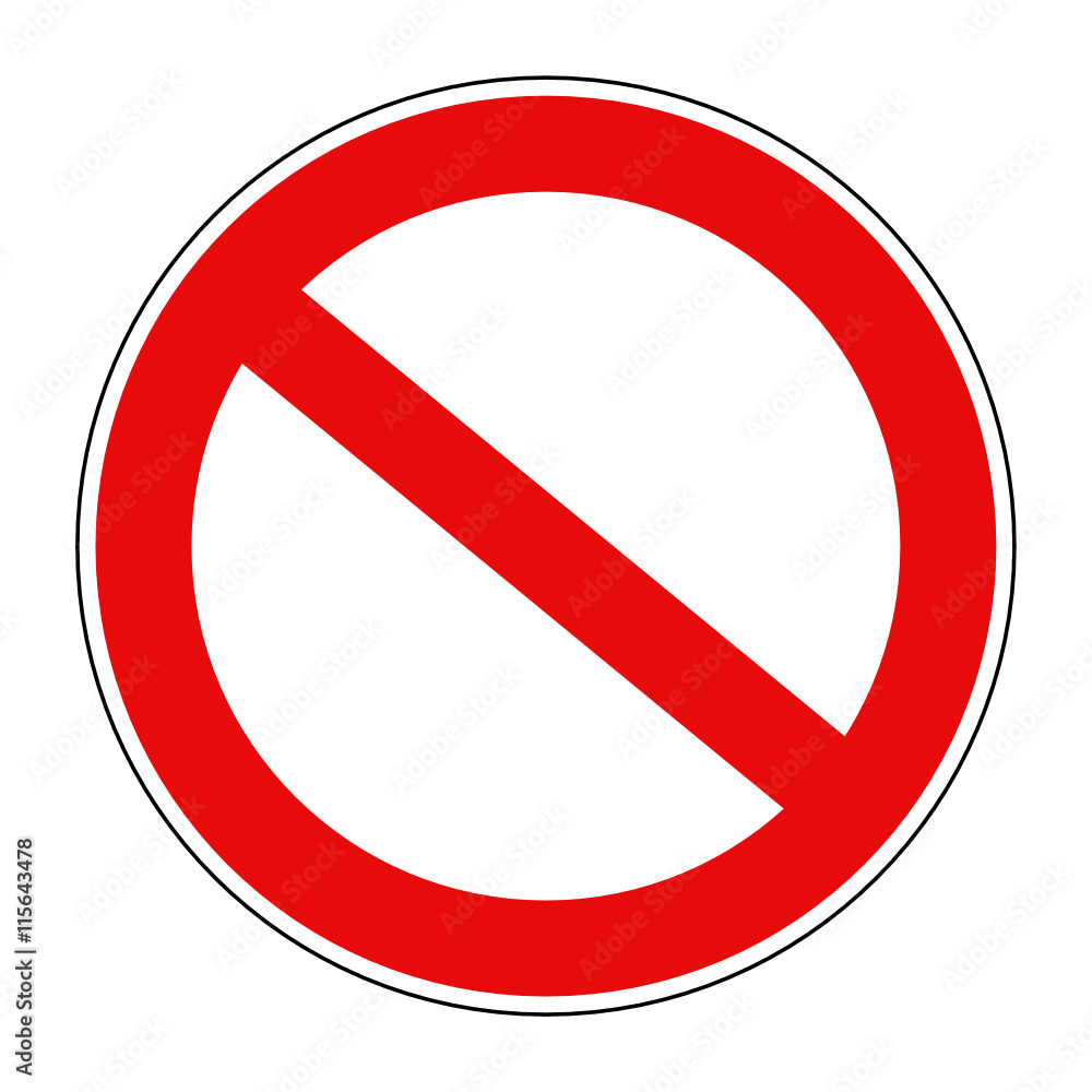 znak zakaz - obrazy, fototapety, plakaty 