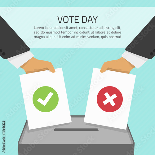 Vector illustration vote day