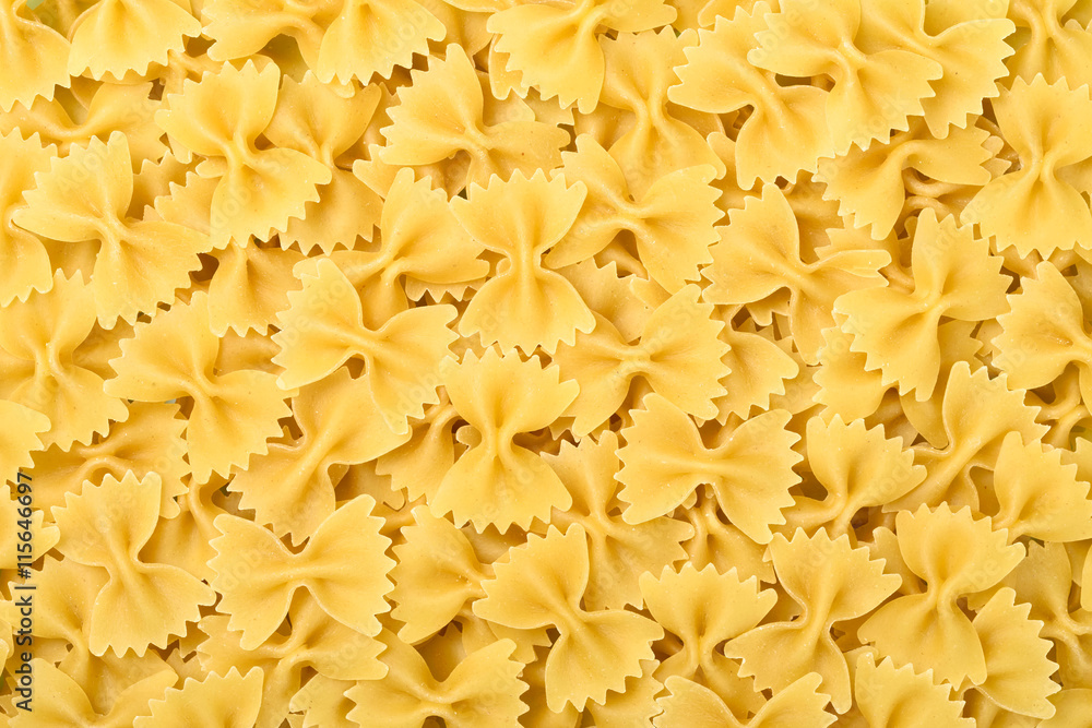 Obraz premium dry pasta, top view