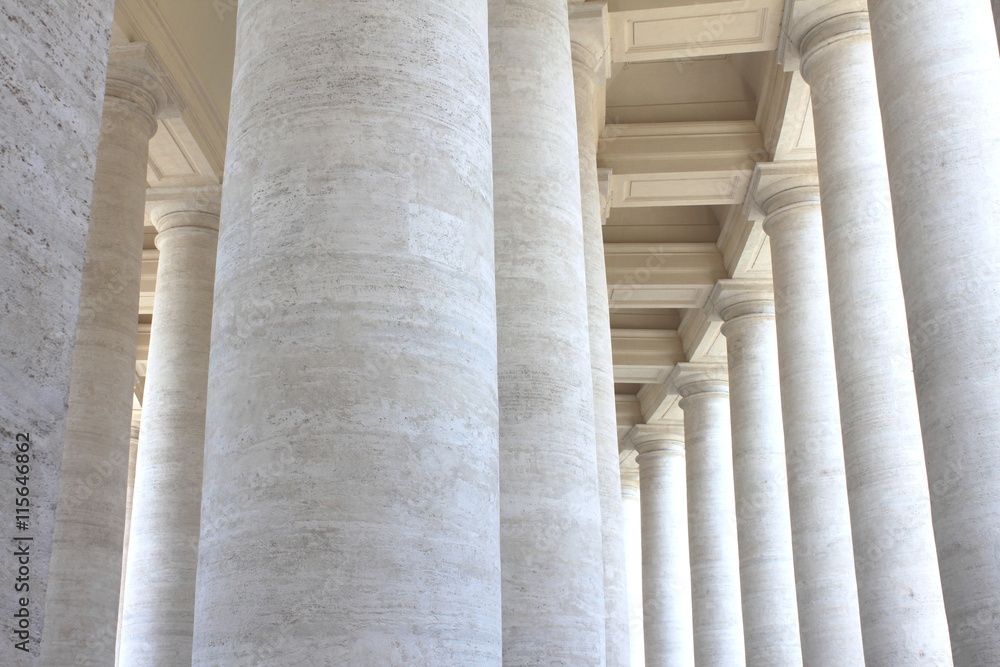 Colonnades of St. Peter's Square in Vatican City. Rome, Italy. Colonnades of St. Peter's Square in Vatican City. Rome, Italy.
