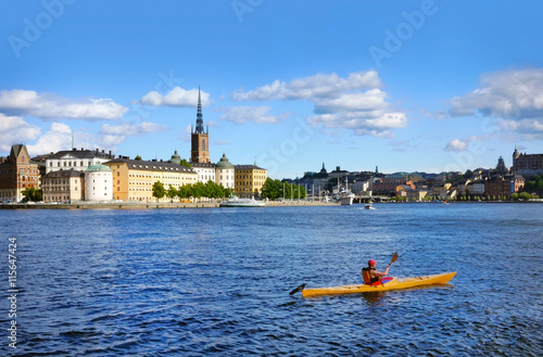 Photography kayaking in Stockholm