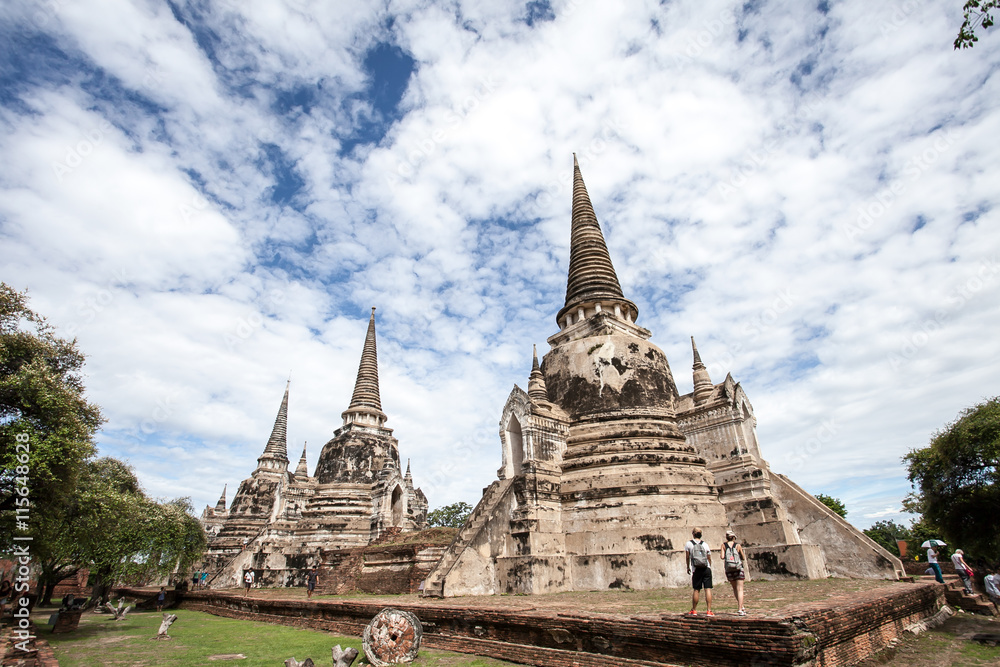 The Pagoda at Wat Phra Si San Phet, Ayutthaya, Thailand
