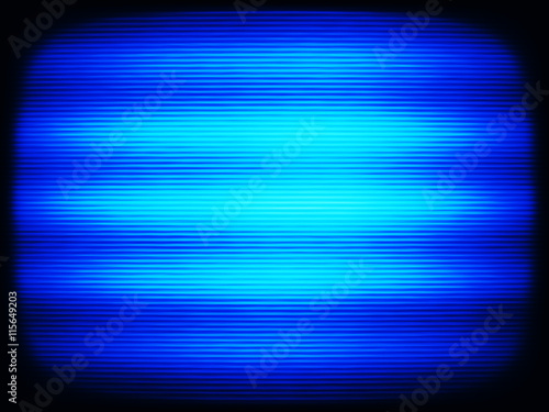 Canvas Print Horizontal vintage blue interlaced tv screen abstraction backgro