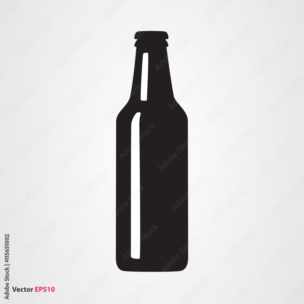 Beer bottle vector icon Beer bottle vector icon