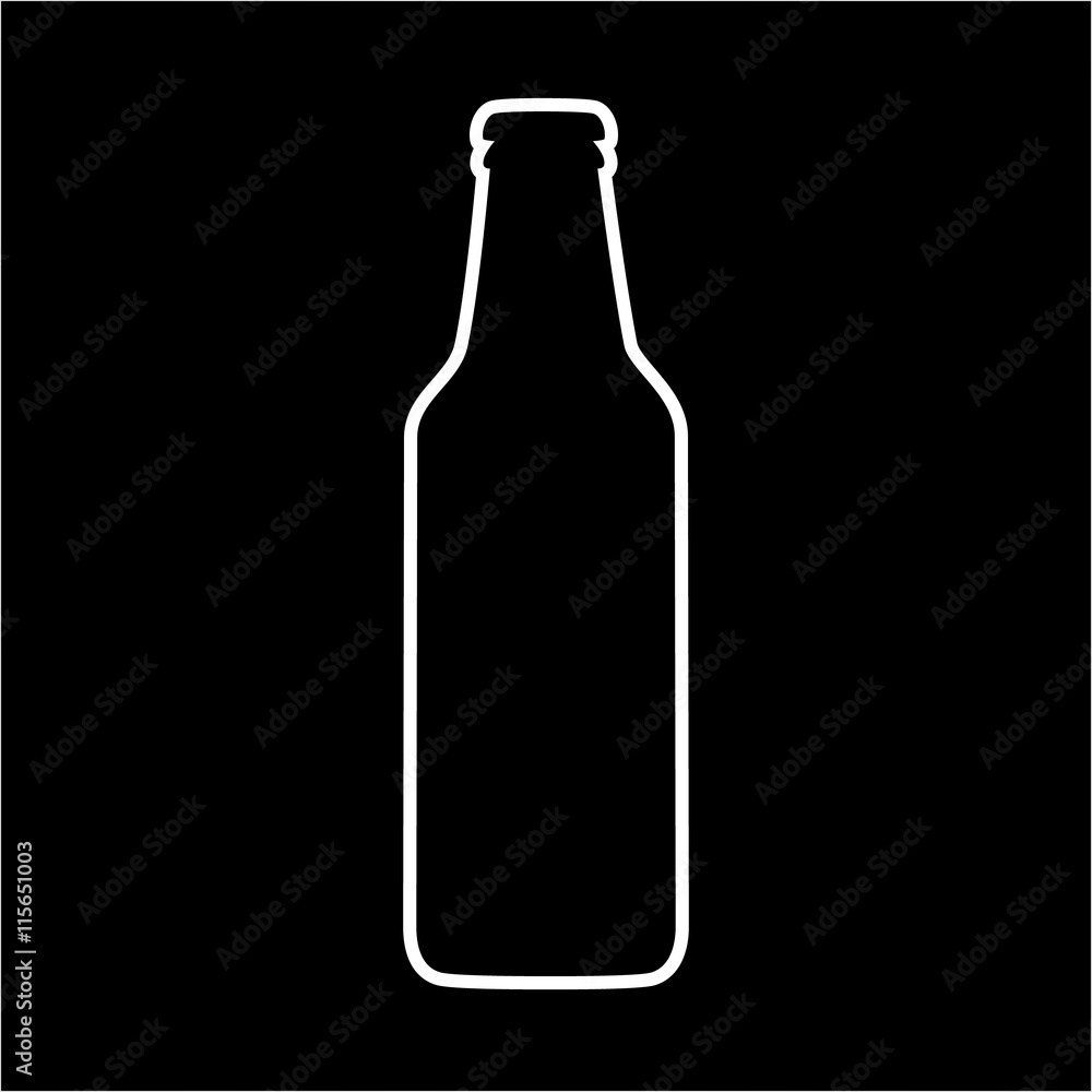 Beer bottle vector icon Beer bottle vector icon