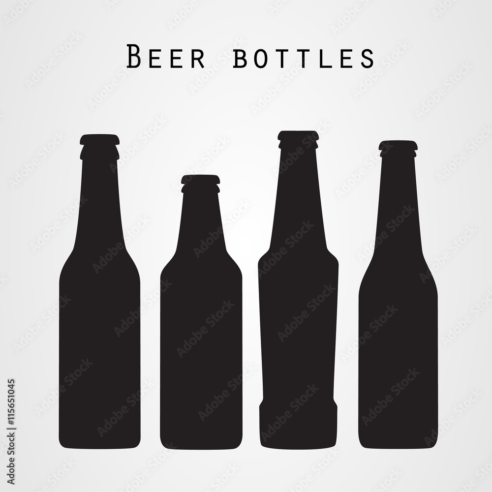 Beer bottle vector icon Beer bottle vector icon