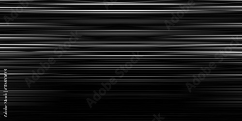 Horizontal black and white motion blur lines abstraction