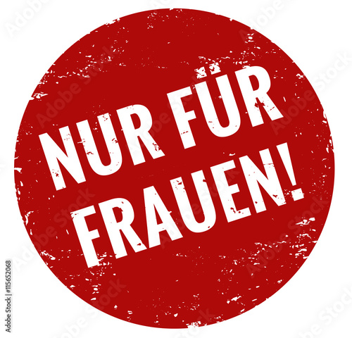 nur für Frauen stempel rot