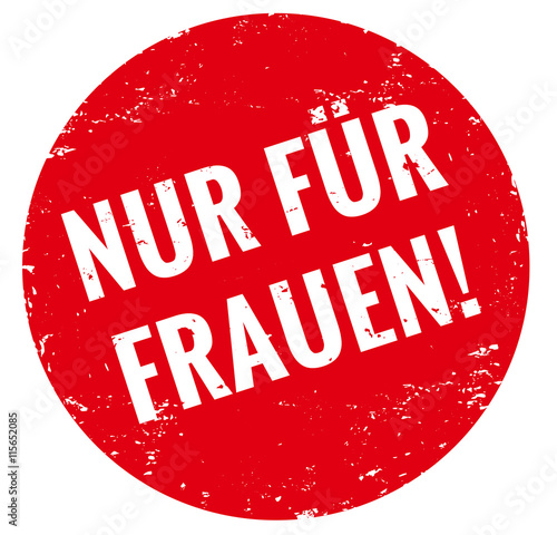 nur für Frauen stempel rot