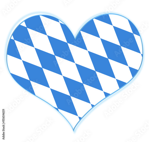 Bayern Rauten Herz Oktoberfest