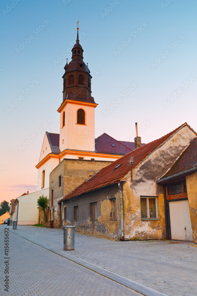 Church in Uhersky Ostroh, Moravia, Czech Republic. Church in Uhersky Ostroh, Moravia, Czech Republic.