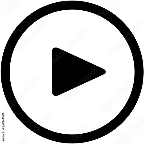 Video Player Button Rund