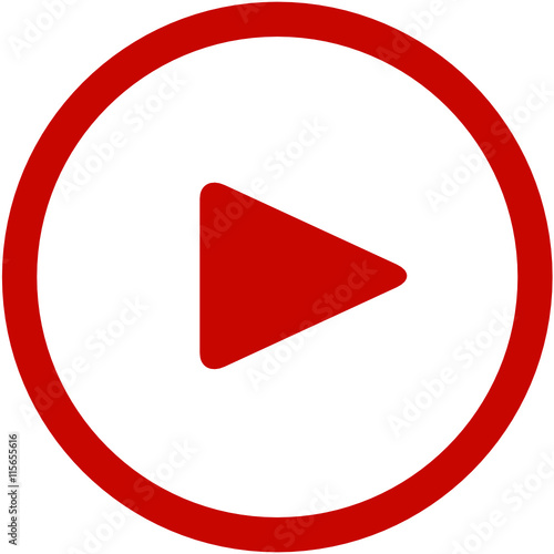 Video Player Button Rund