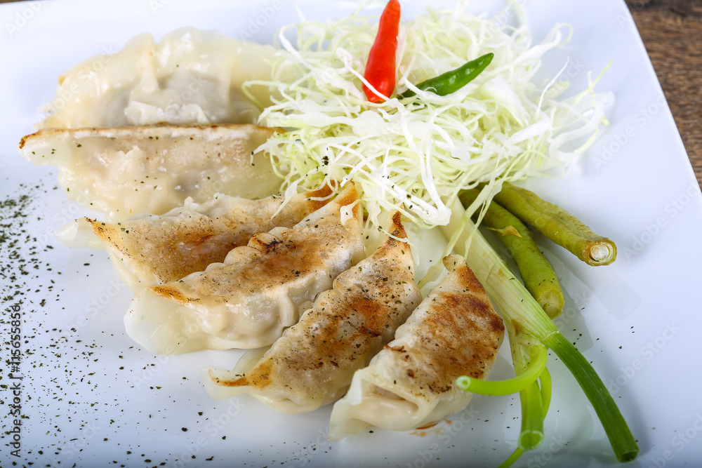 Japanese dumplings Japanese dumplings