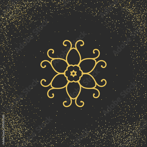 Asian mandala symbol