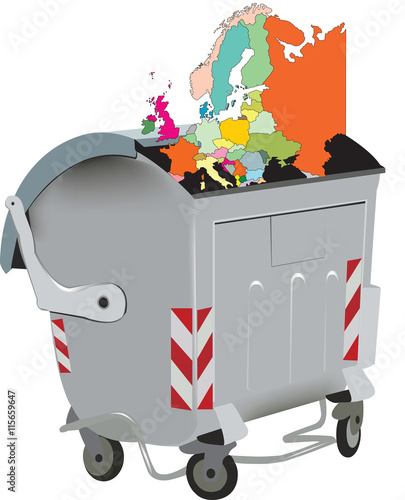 europa nel cassonetto