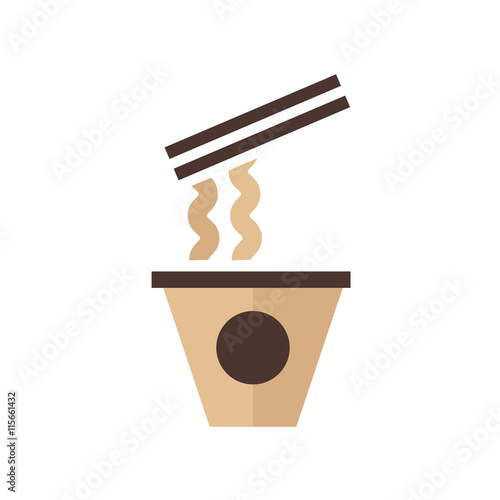 cup of instant noodles  brown