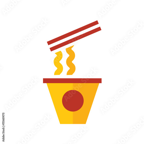 cup of instant noodles yellow