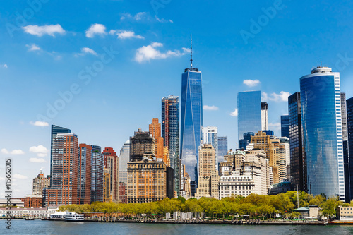 New York City panorama with Manhattan Skyline.. © annaartday