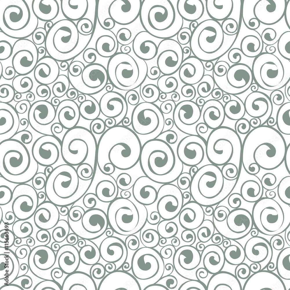 Seamless abstract curl pattern