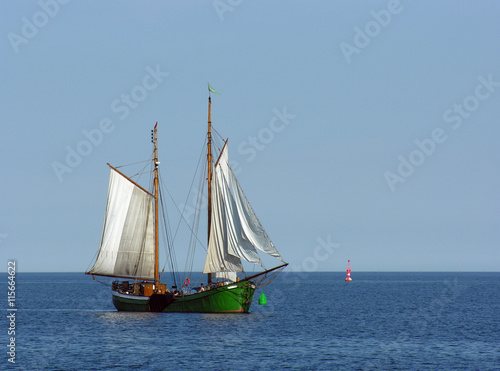 Oldtimersegelboot auf der Ostsee