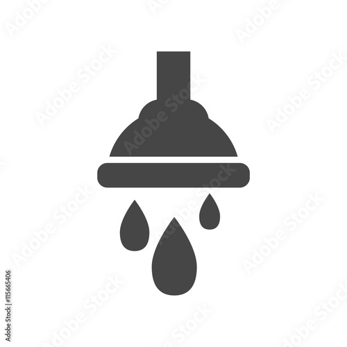 Shower vector icon, Single flat icon