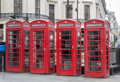London Telephone Red Cabins