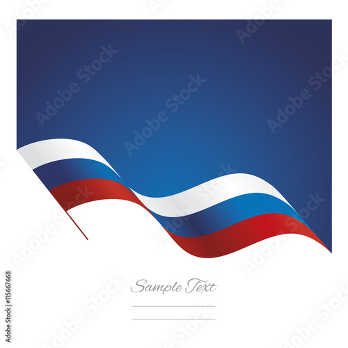 Free Download Russia abstract wave flag ribbon vector background - GFXLoad