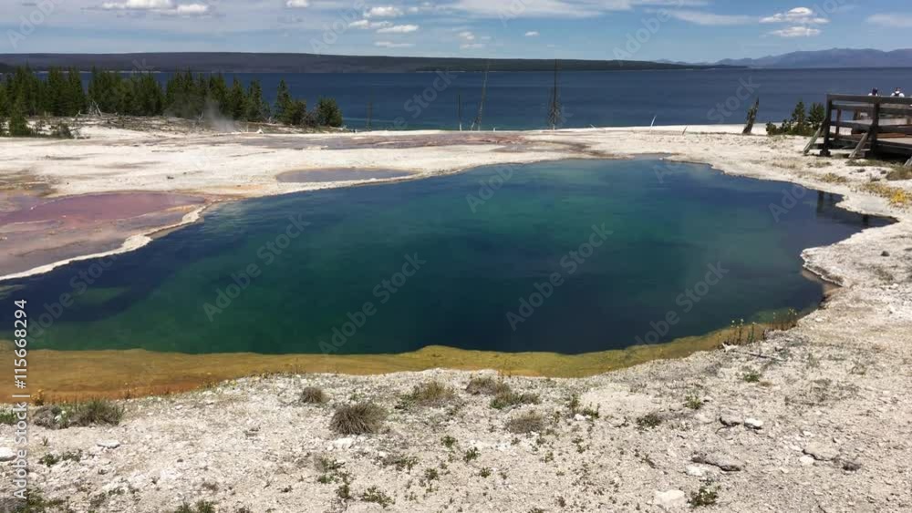 west thumb geyser basin, yellowstone   national park
