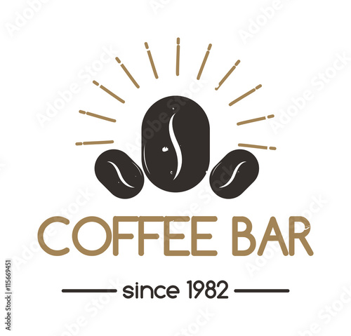 Coffee logo shop sign cafe symbol espresso design morning drink modern badge vector. Coffee logo cafe symbol and morning coffee logo. Coffee mug logo label espresso vintage elements.