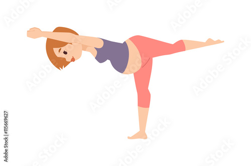 Meditating on maternity pregnant woman meditating while sitting yoga position fitness healthy lifestyle character vector. Pregnant yoga beautiful healthy lifestyle and fitness pregnant yoga.