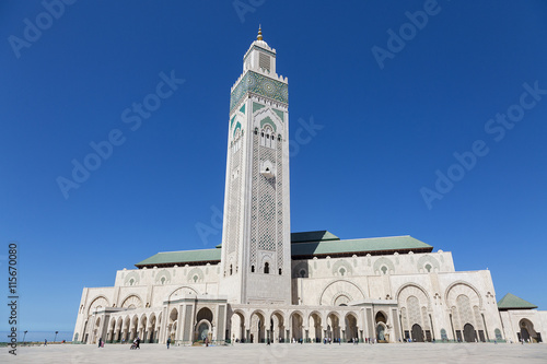 Hassan II mosque in Casablanca, Morocco. 