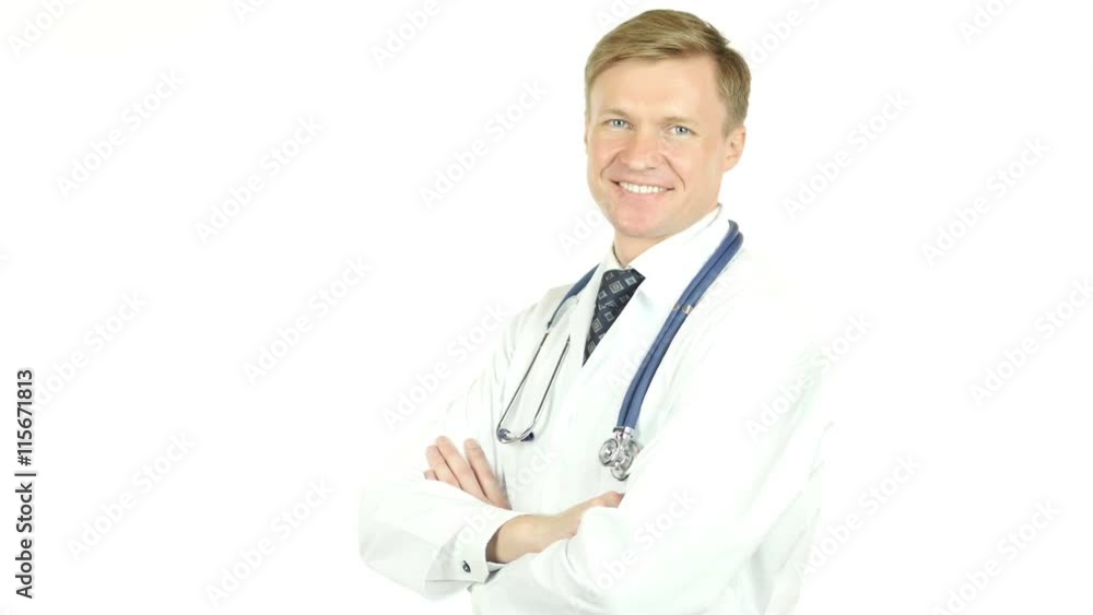 Portrait, Doctor with stethoscope around his neck ready to Help Portrait, Doctor with stethoscope around his neck ready to Help