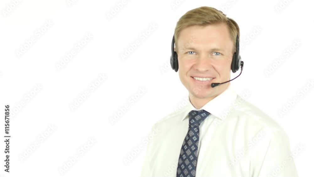 Smiling Agent, Customer Support Service Operator Smiling Agent, Customer Support Service Operator