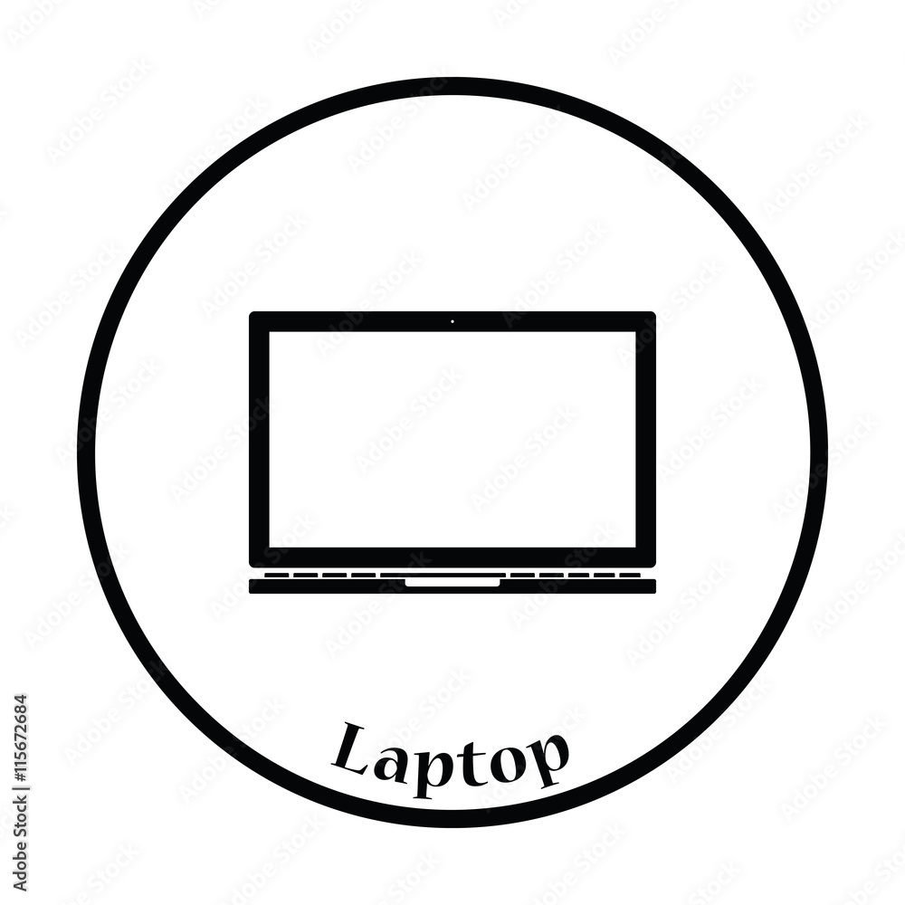 Laptop icon Vector illustration Laptop icon Vector illustration