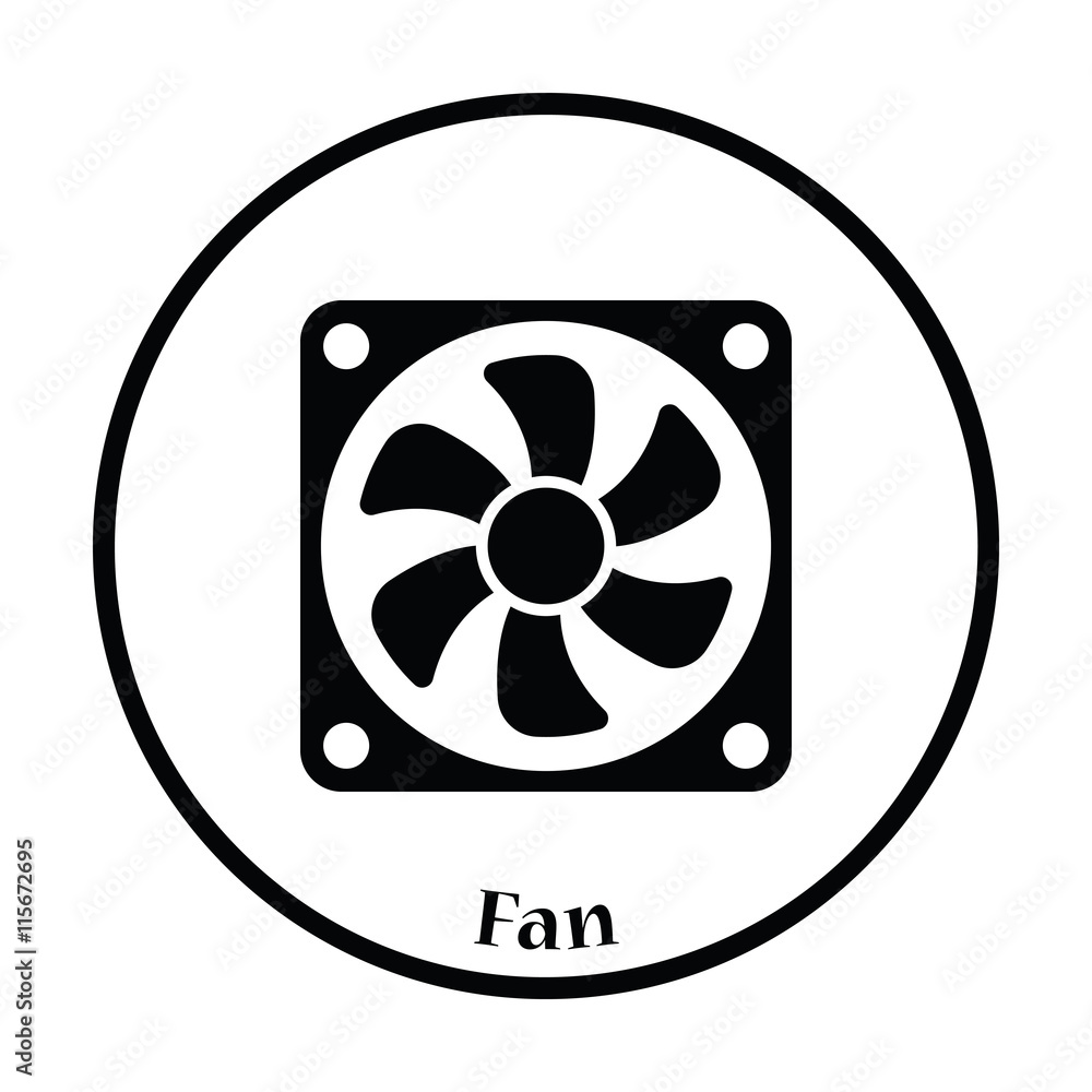 Fan icon Vector illustration