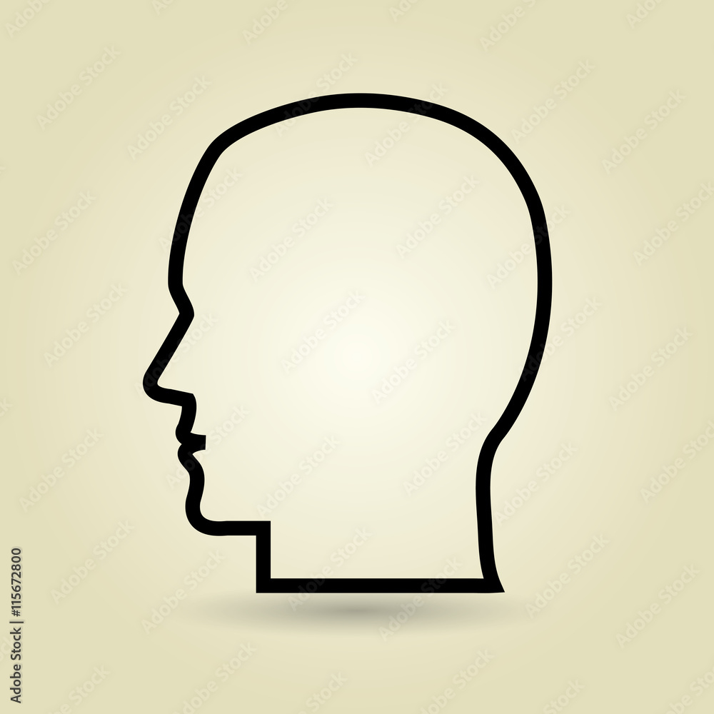 head silhouette isolated icon design, vector illustration graphic head silhouette isolated icon design, vector illustration graphic