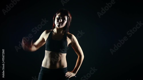 Wallpaper Mural  beautiful woman doing tilts Torontodigital.ca