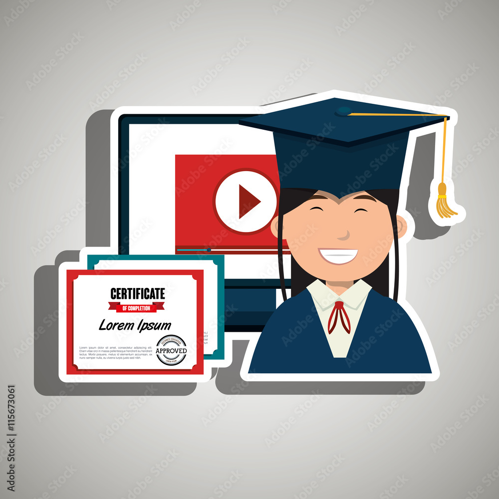 student and diploma isolated icon design, vector illustration graphic student and diploma isolated icon design, vector illustration graphic