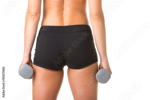 Close Up of a Woman Working Out