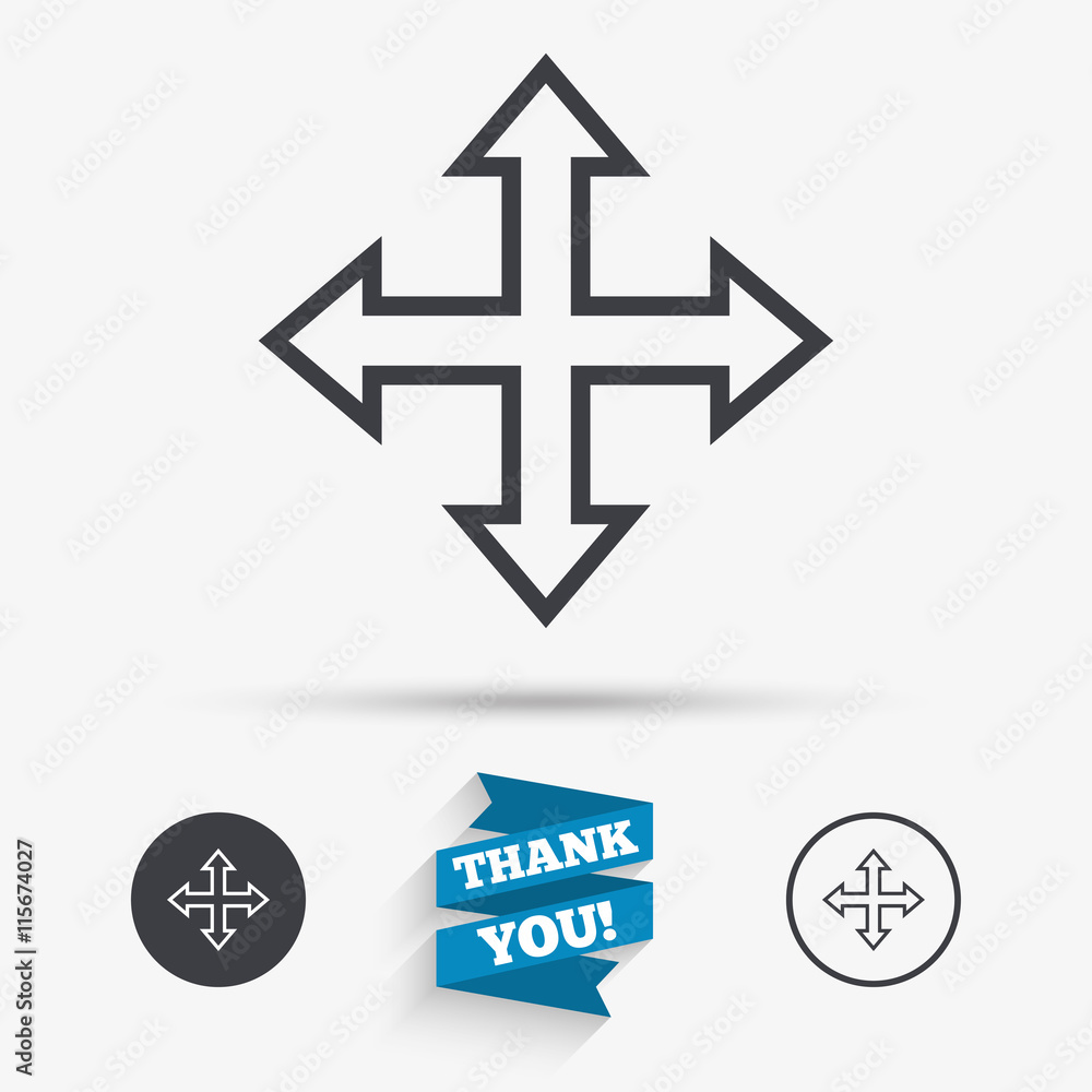 Fullscreen sign icon. Arrows symbol. Fullscreen sign icon. Arrows symbol.