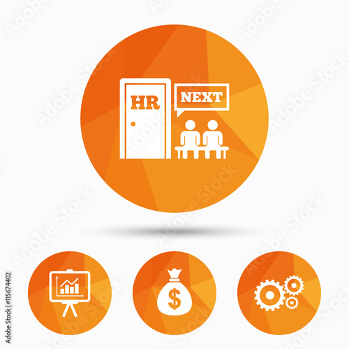 Human resources and Business. Presentation board
