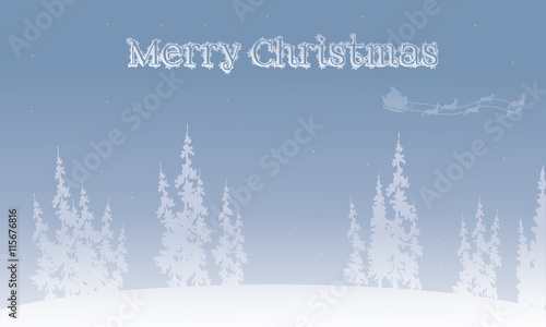 Silhouette of santa sleigh Christmas backgrounds