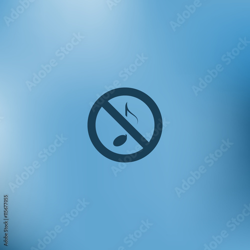 No music sign