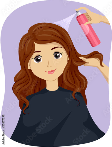Teen Girl Salon Hair Spray