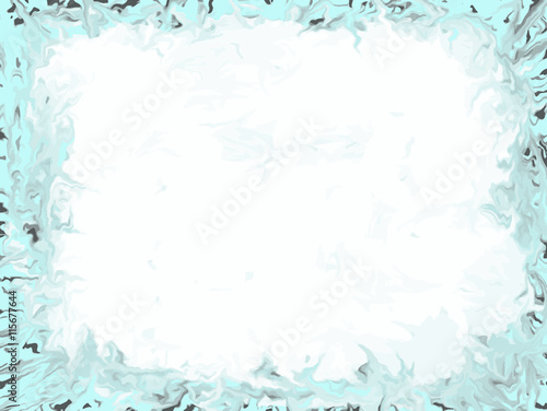 Fundo de fumaça branca em quadro de borda azul